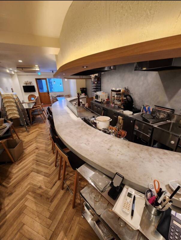 店内カウンター